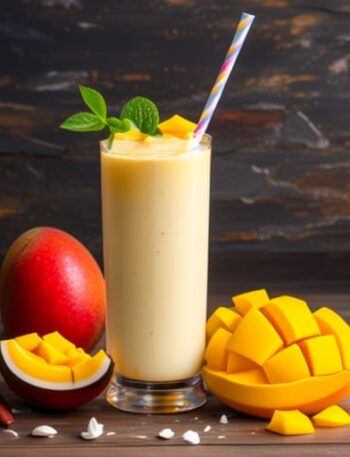 Batido Tropical de Mango y Coco