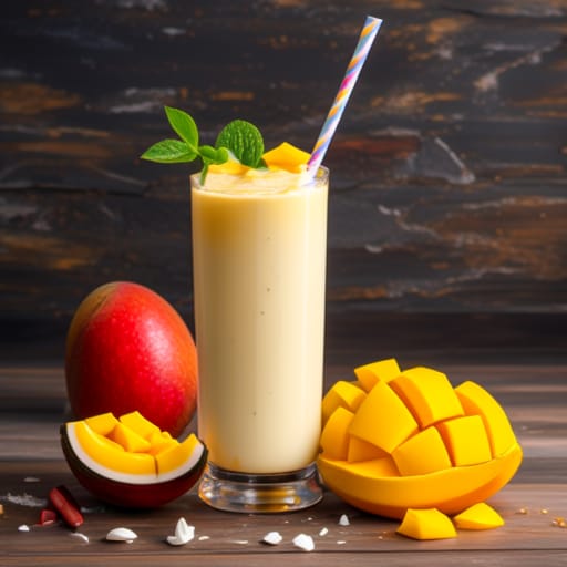 Batido Tropical de Mango y Coco