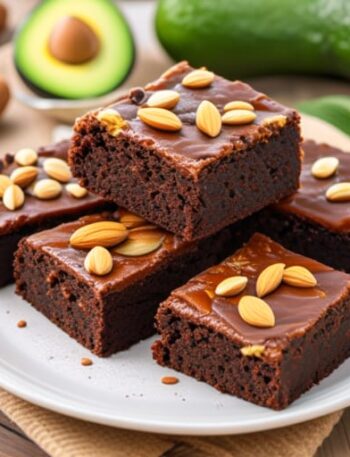 Brownies de almendra y aguacate