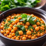 Curry de garbanzos y espinacas