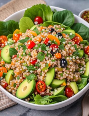 Ensalada de quinoa y aguacate