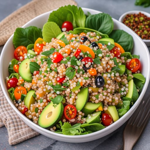 Ensalada de quinoa y aguacate