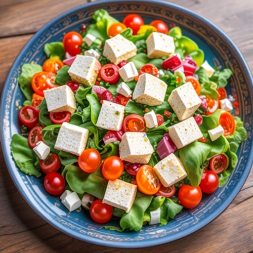 Ensalada griega con queso feta