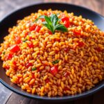 Jollof rice (arroz africano con tomate y especias)