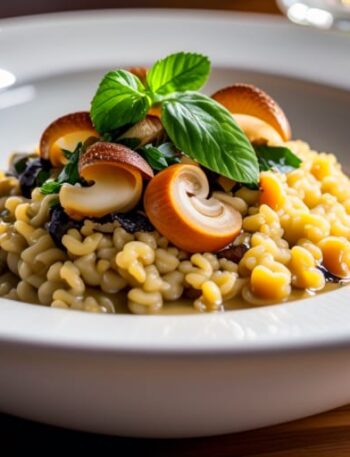 Risotto de champiñones