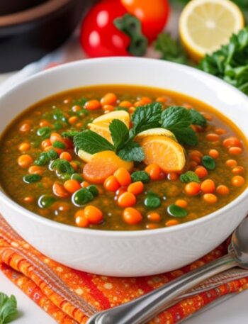 Sopa de Lentejas con Vegetales