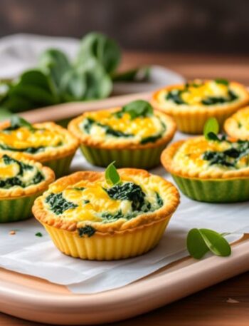 Mini quiches de espinacas y queso