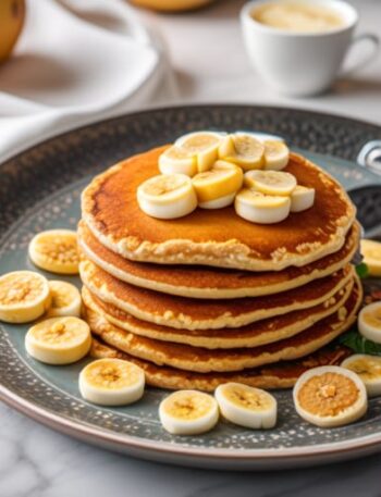 Panqueques de avena y plátano