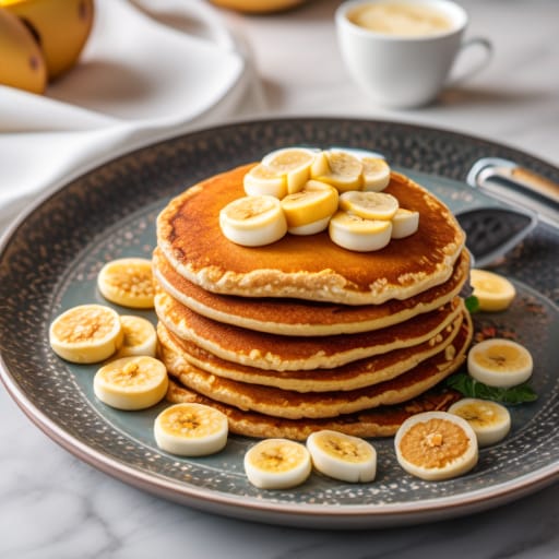 Panqueques de avena y plátano