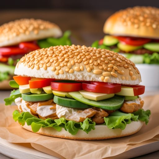 Sándwiches de pollo con aguacate
