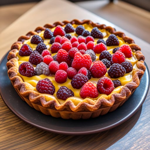 Tarta de chocolate y frambuesa de postre