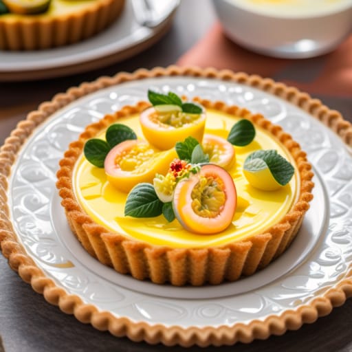 Tarta de mousse de maracuyá